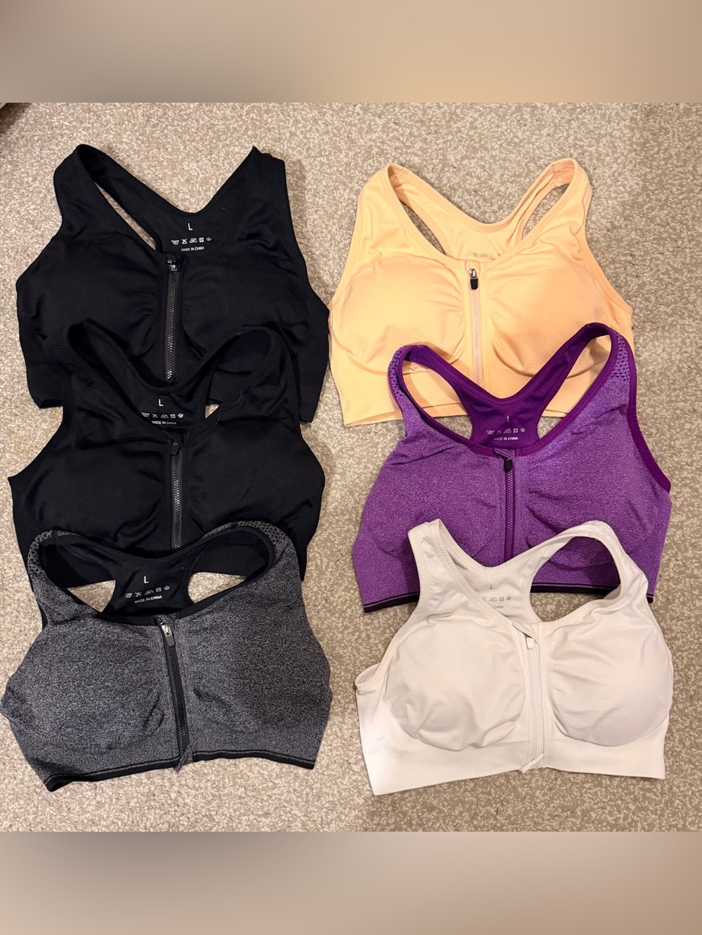 Zip-Up Sports Bras